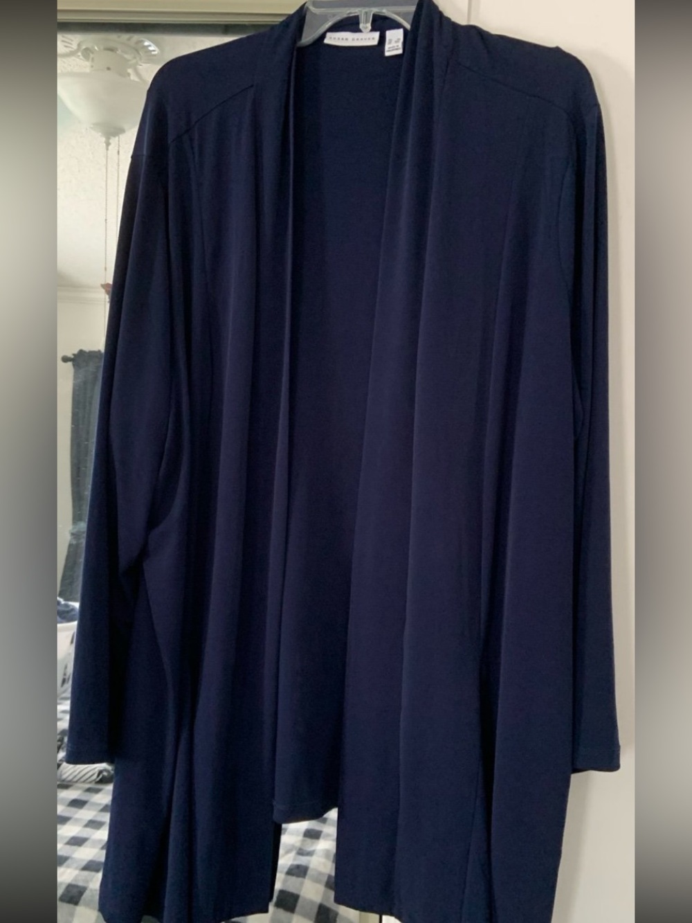 Susan Graver Navy Cardigan 3X